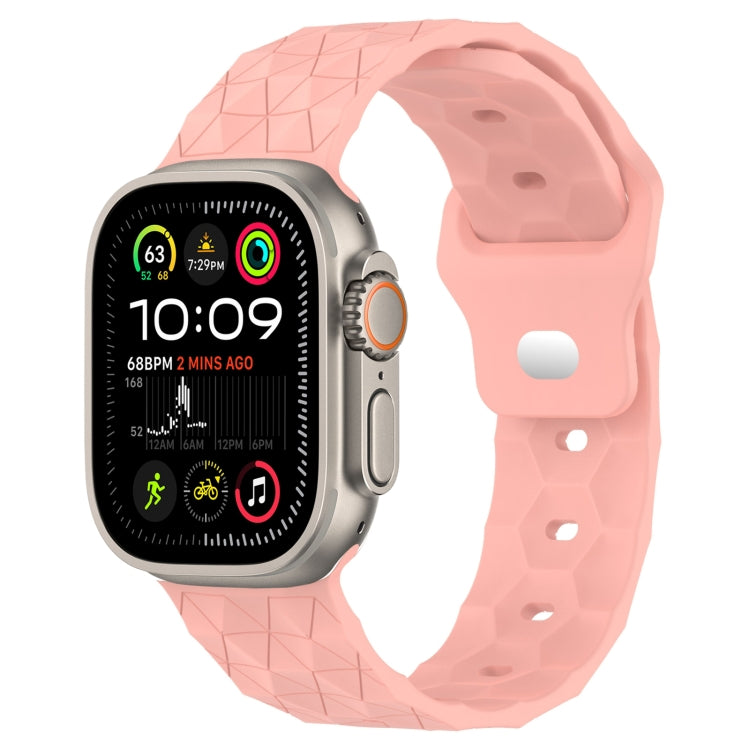 Football Texture Silicone Watch Band, For Apple Watch 9 41mm, For Apple Watch Ultra 49mm